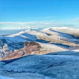 Snowy hilltops, Skiddaw