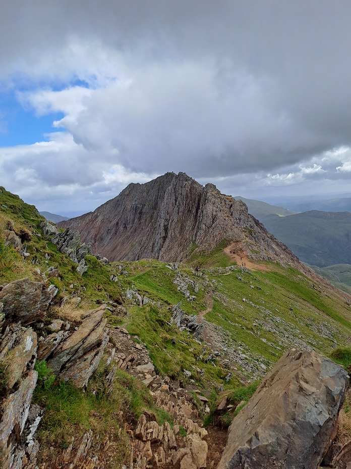 Out of the woods now!, Crib Goch