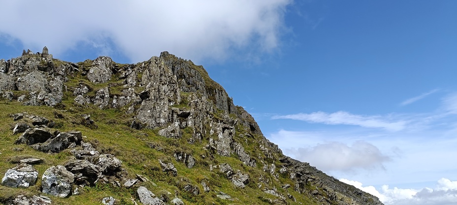 A few meters from the summit, Snowdon