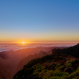 View from Pico Ruivo to Pico do Areiro