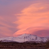 Atardecer Tromen desde La Salada , Chos Malal 