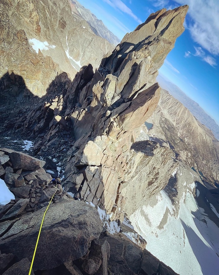 Holly cruising her way up, Thunderbolt Peak