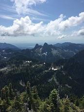 The Lions seen from Brunswick Mountain (1788m), The Lions (peaks) photo