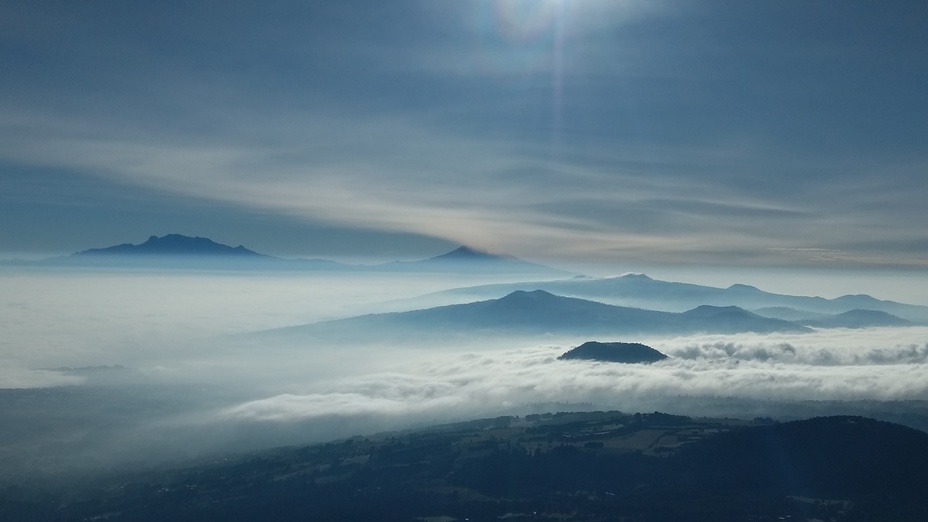 View of volcanoes, Ajusco