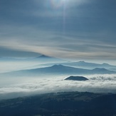 View of volcanoes, Ajusco