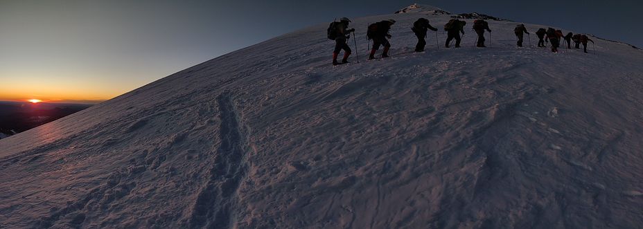 El alba, Volcan Lanin