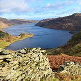 The drop in the wall, High Street (Lake District)