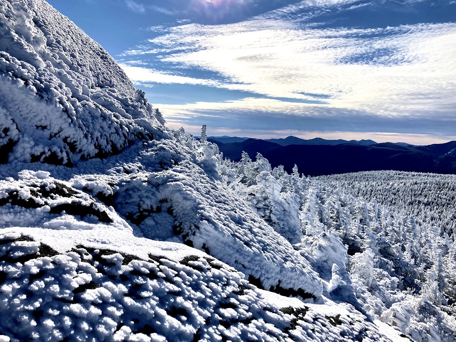 Cresting the top of Jackson, Mount Jackson (New Hampshire)