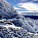 Cresting the top of Jackson, Mount Jackson (New Hampshire)