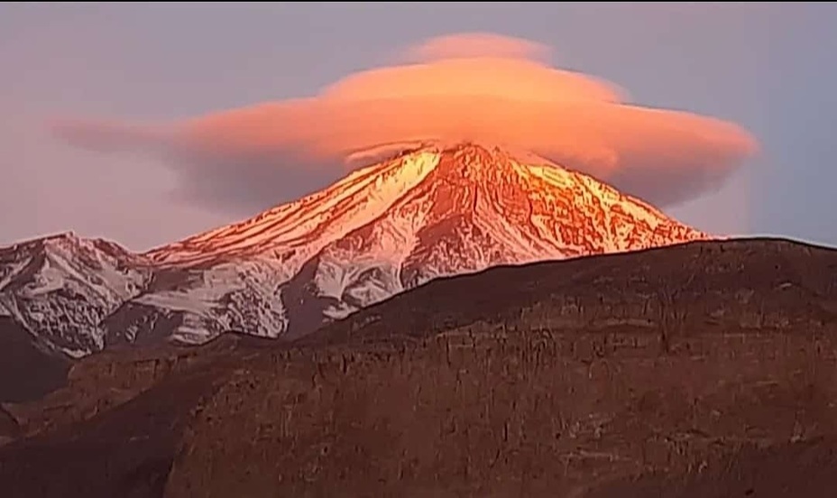 Sunrise over Damavand, Damavand (دماوند)