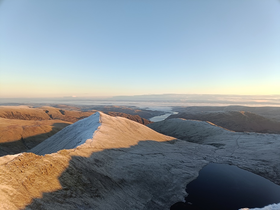 Frosty striding edge, Helvellyn