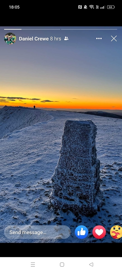 Sunrise at the summit, Helvellyn