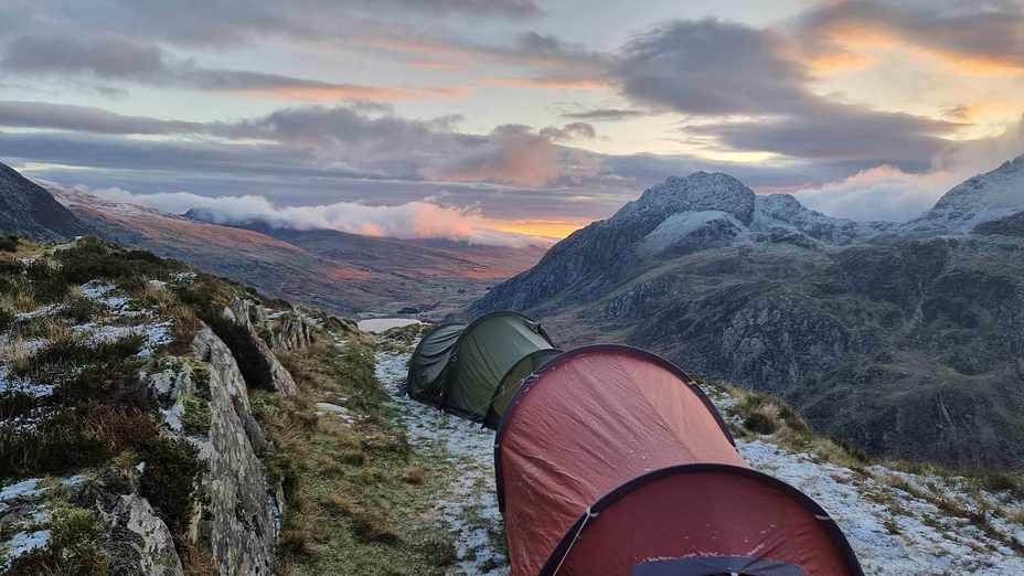 Winter Wild camp, Y Garn (Glyderau)