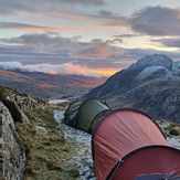 Winter Wild camp, Y Garn (Glyderau)