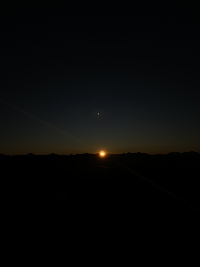 Amanecer Cordillera de Los Andes, Antuco Volcano