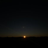 Amanecer Cordillera de Los Andes, Antuco Volcano