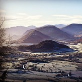 View from Dodd toward Keswick, Dodd (Lake District)