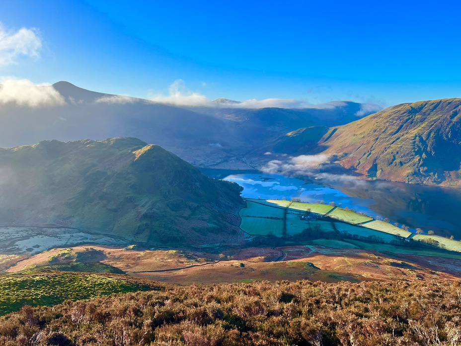 View from Lad Howes ridge, Grasmoor