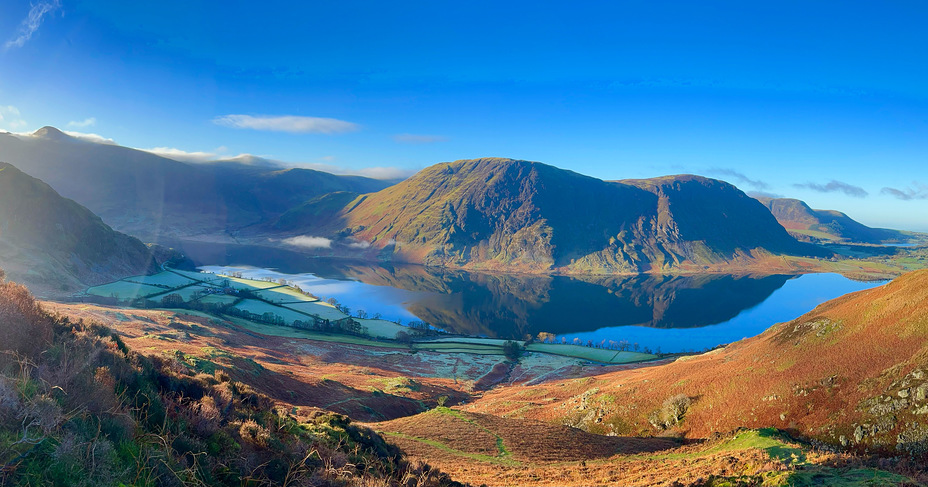 View from Lad Howes ridge, Grasmoor