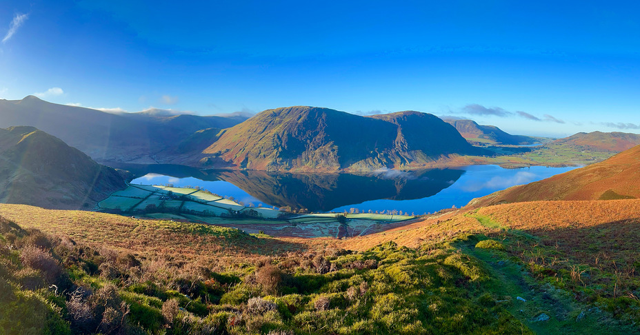 View from Lad Howes ridge, Grasmoor