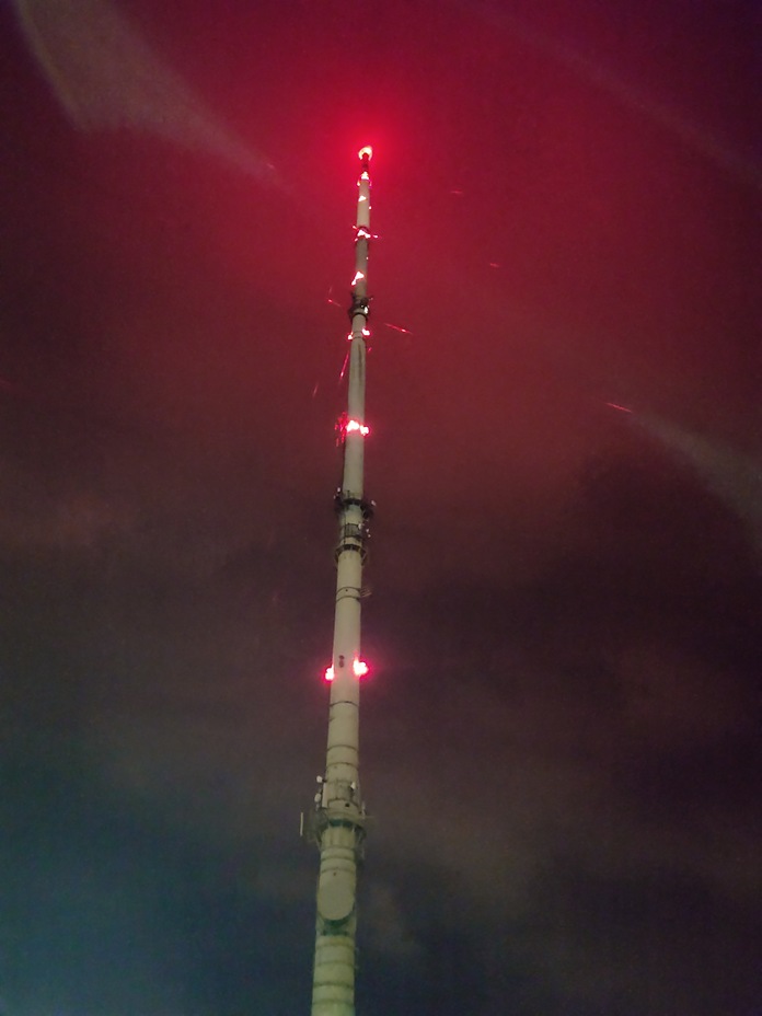 On top of the world, Winter Hill (North West England)