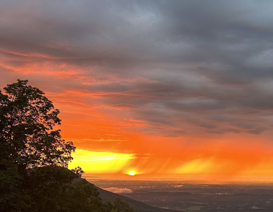 Sunset on fort Mountain, Fort Mountain (Murray County, Georgia)