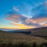 Sunset Orange Skies, Pen Y Fan