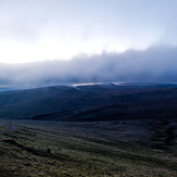 Moody low level cloud, twilight, Pen Y Fan