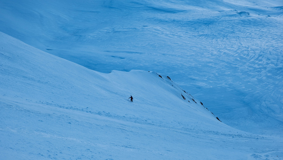 Up Leuthold couloir, Hood Mountain