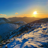 Sunset from Causey Pike