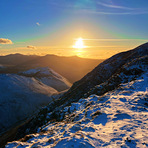 Sunset from Causey Pike