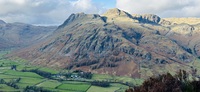 Harrison Stickle illuminated, viewed from Side Pike photo