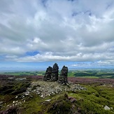 Cairns and Heather, Clougha Pike