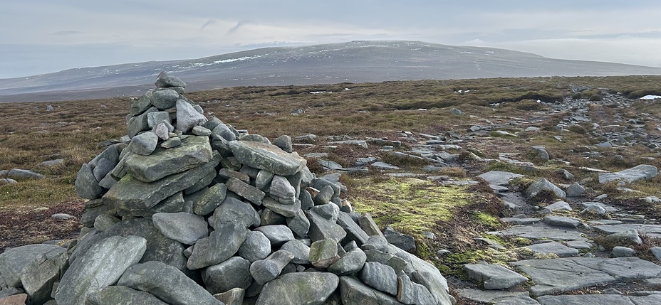 Grit Fell summit looking over to Ward’s Stone