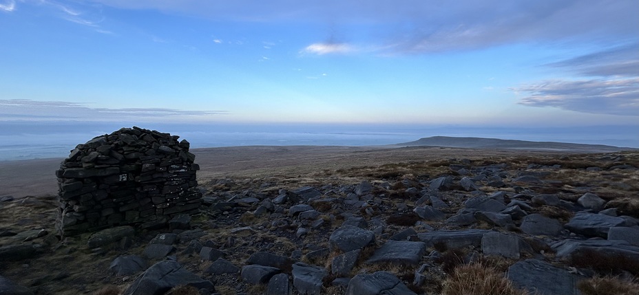 Looking down to Clougha Pike from Grit Fell