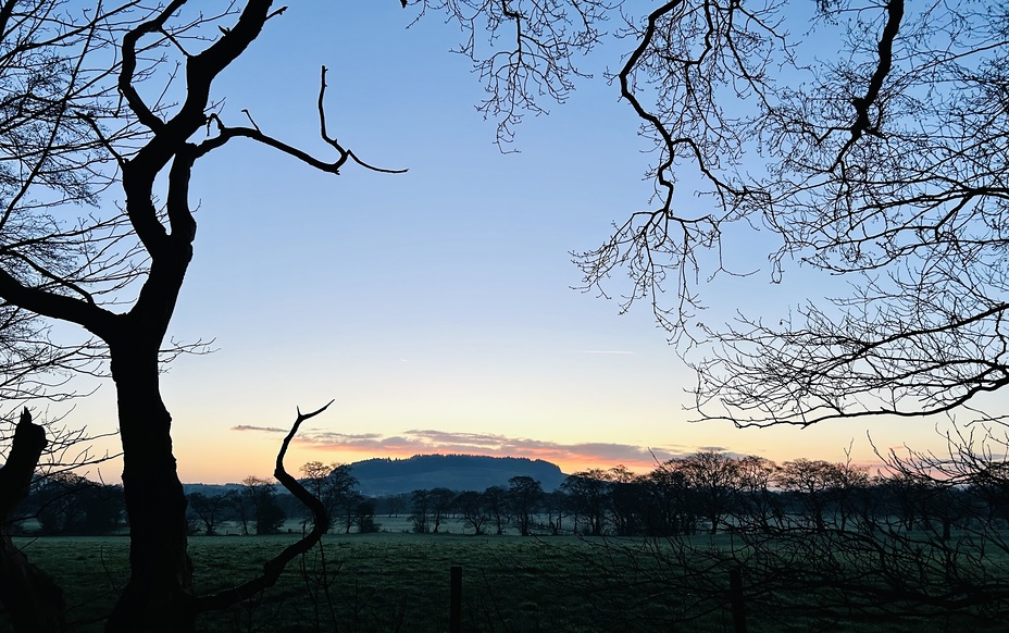 Sunrise at Jeffrey Hill, Longridge Fell