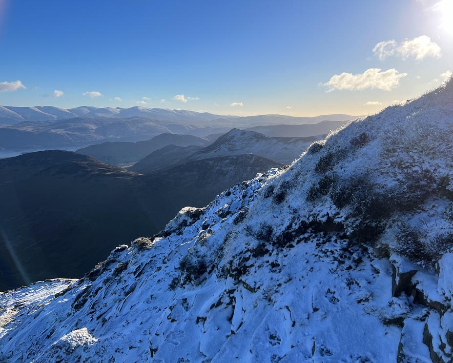 Heading up Grisedale Pike from Braithwaite