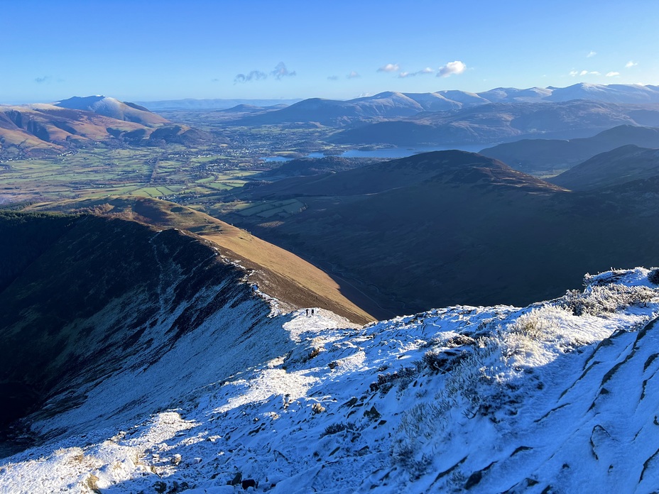 Heading up Grisedale Pike