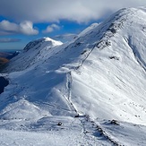 View from Seat Sandal towards Fairfield and St Sunday Crag