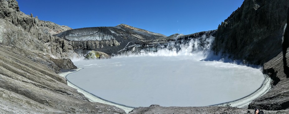Crater volcán Copahue 