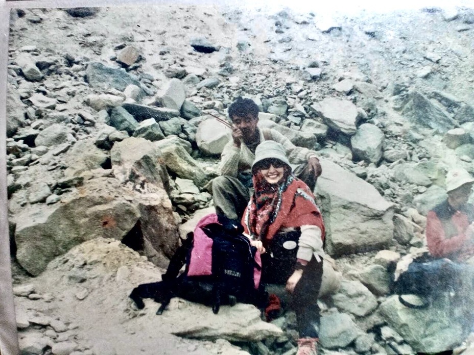 Base of Golden peak with saleh, Spantik Peak