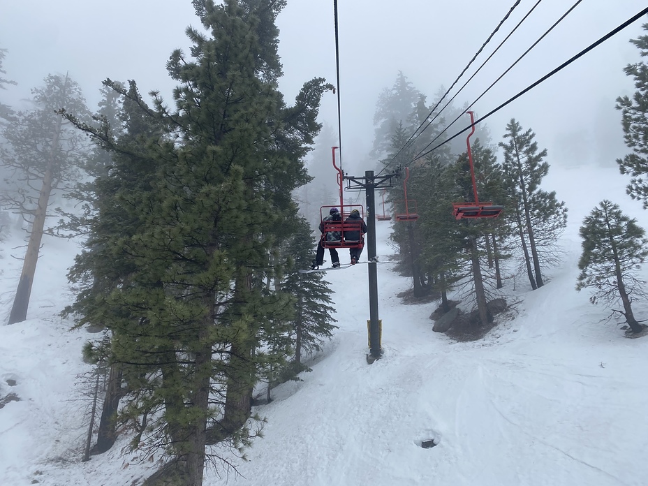 First chair lift, Waterman Mountain