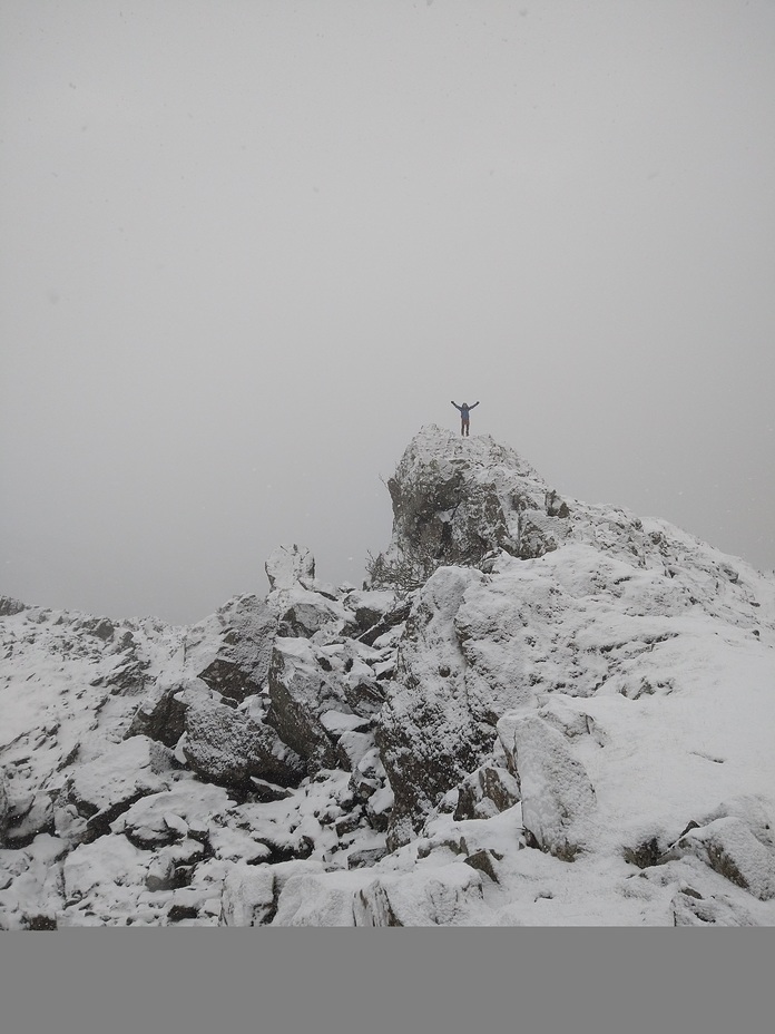 On the lions head, Helm Crag