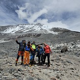 After summiting Ojos del Salado, Nevados Ojos del Salado