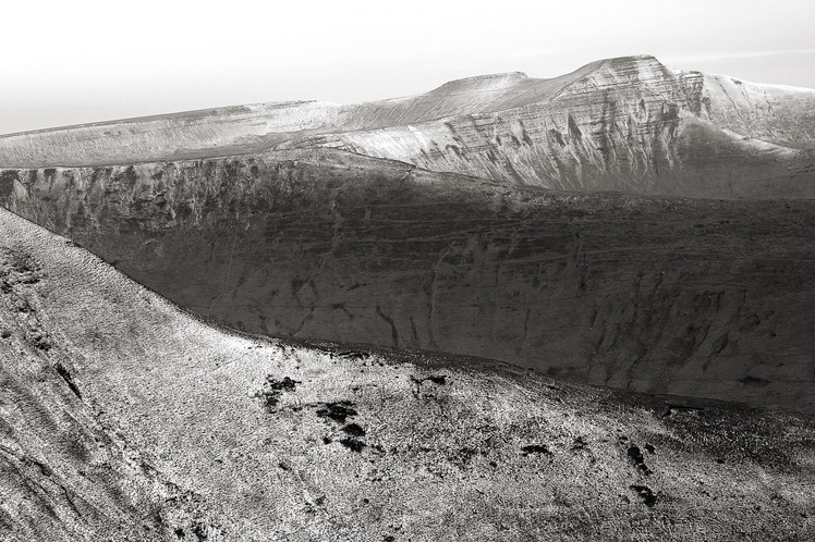 Light snow on Pen y Fan