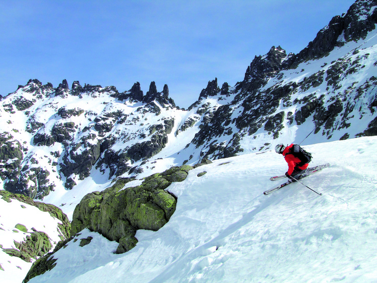 skiing Almanzor, Pico Almanzor