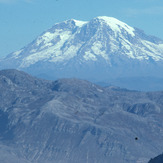 Mt.Rainier from the crater of the Mt.St.Helens, Mount Saint Helens