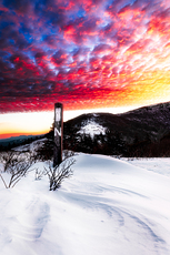 The Snow Covered Appalachian trail, Roan High Knob photo