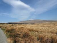 Whernside with Ribblehead viaduct photo