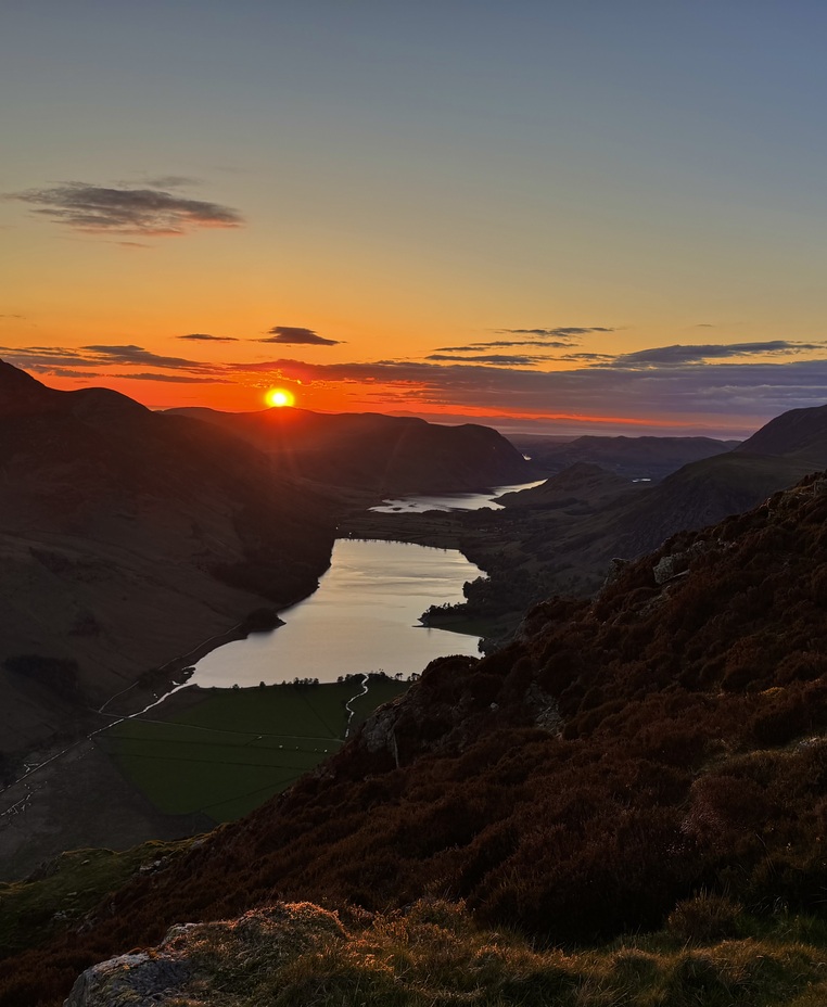 Beautiful sunset from Fleetwith Pike